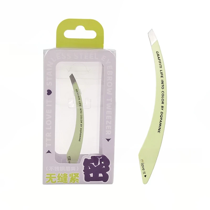 Pinça de extensão de cílios premium, ferramenta de beleza de aço inoxidável para colocação precisa de cílios postiços e modelagem de sobrancelha 128chrs