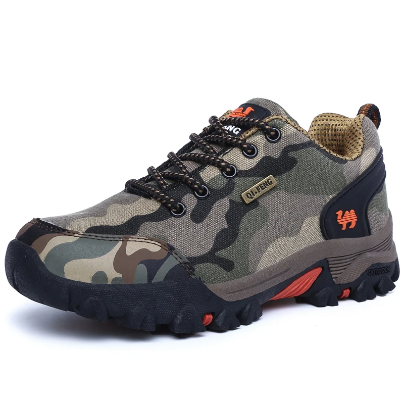 Camouflage Outdoor Camouflage Shoes Men Summer Couple Flat Soft Fashion Hiking Shoes Women Trail Running Shoes Army Green Winter