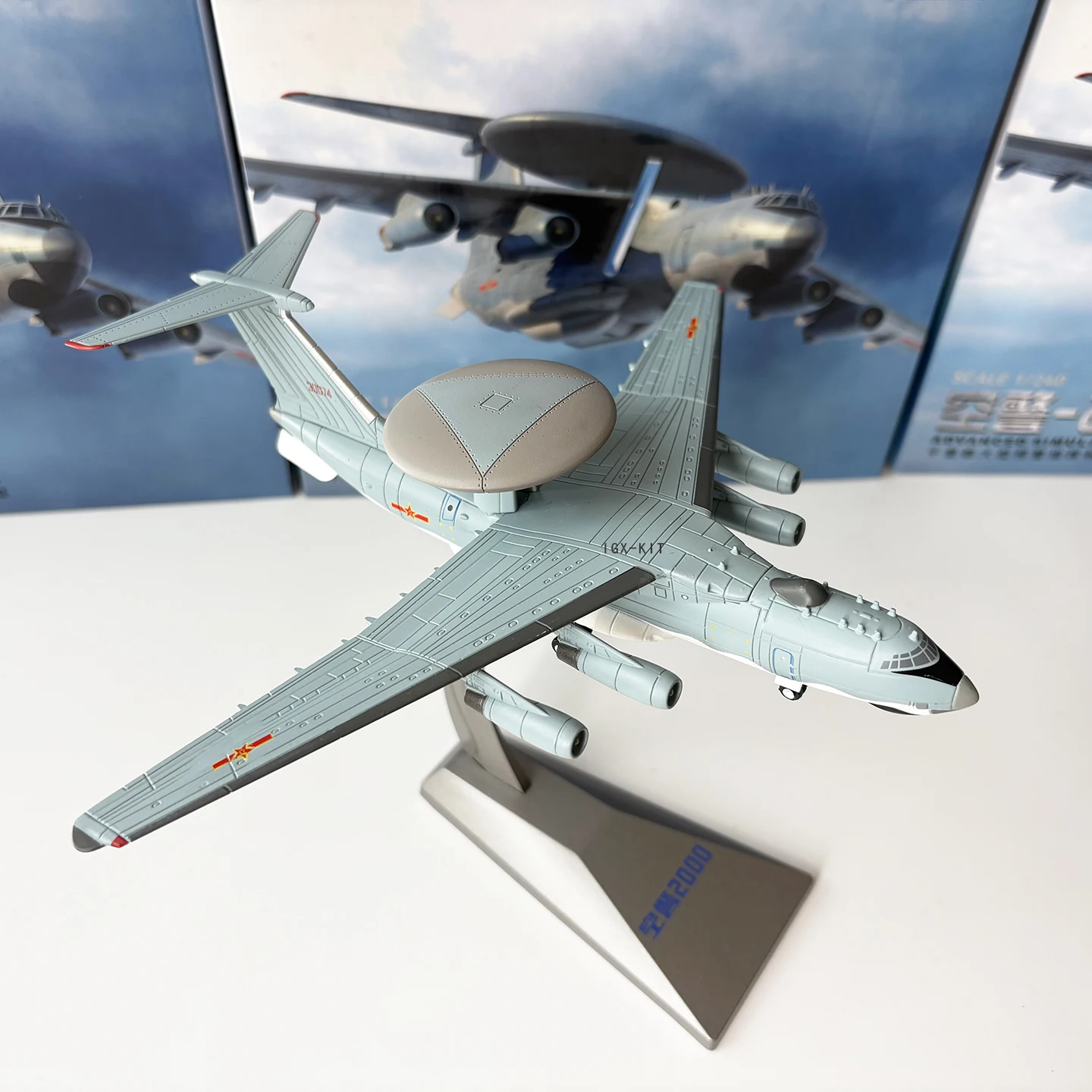 

1/240 Scale China KJ2000 Early Warning Aircraft KJ-2000 Alloy Model Diecast Diecast Finished Military Plane Model Toy Collection