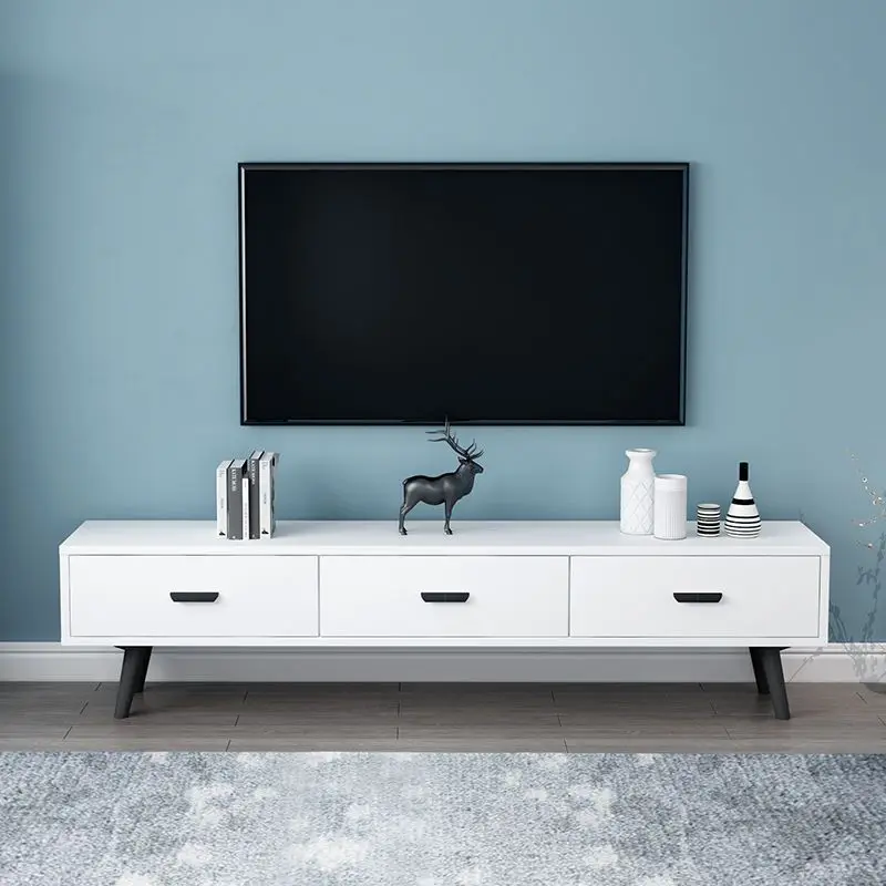 Simple TV cabinet Small apartment Narrow living room Simple small apartment TV cabinet Coffee table combination Ultra narrow