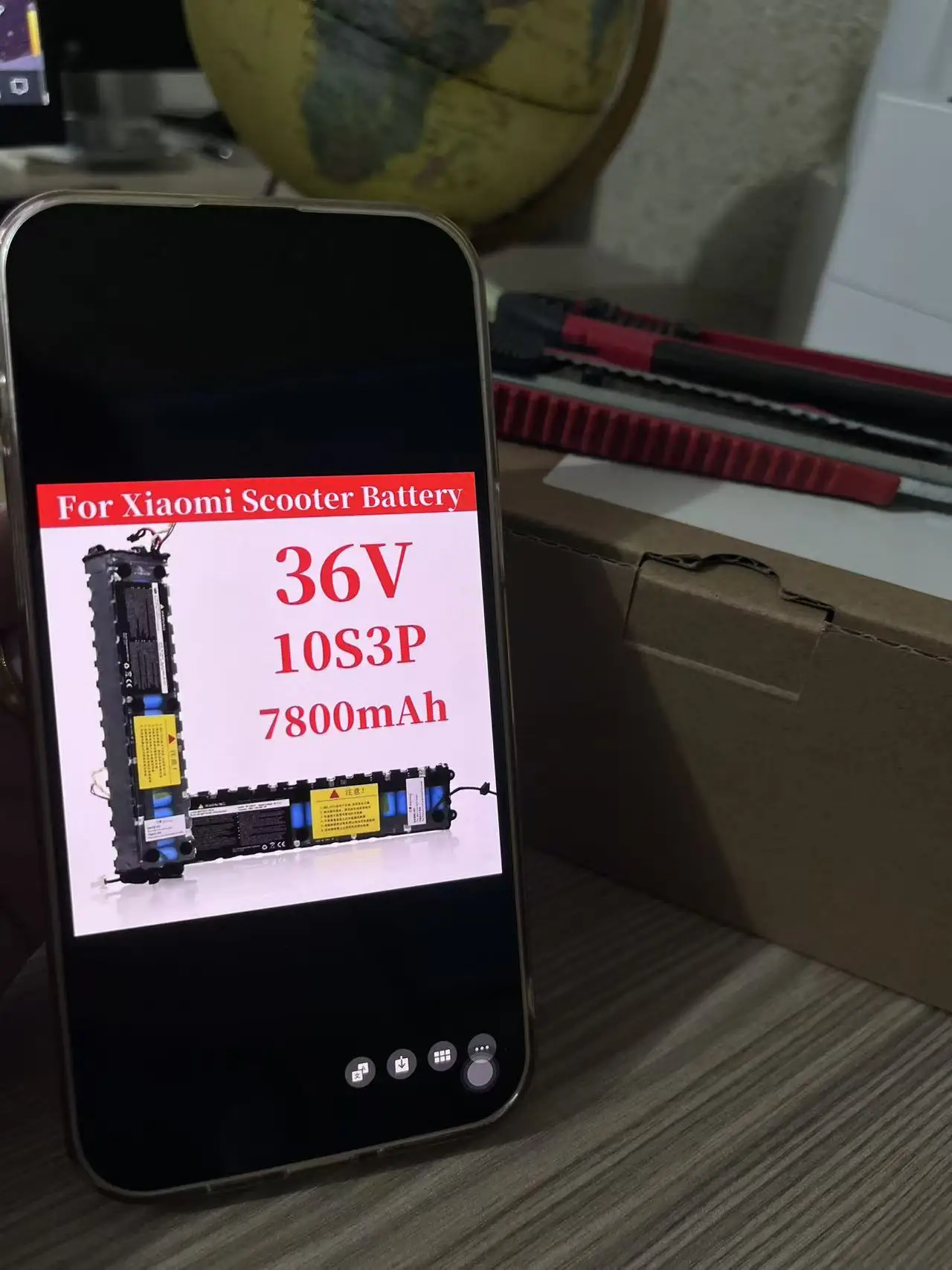 

10S3P for Xiaomi M365 7800mAh 36V Battery Pack Electric Scooter 18650 NE1003-H Cell Communication Interface Discharge Tail Light