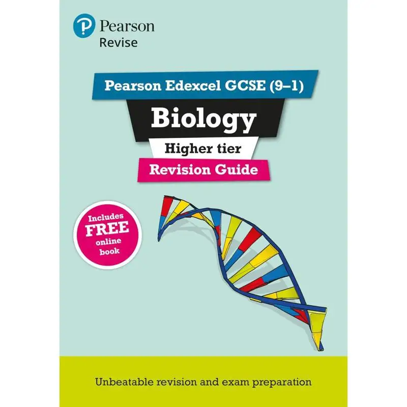 

Pearson REVISE Edexcel GCSE Биология Руководство по повышенным зрением включает онлайн-возврение и викторины для экзаменов 2025 и 2026 гг.