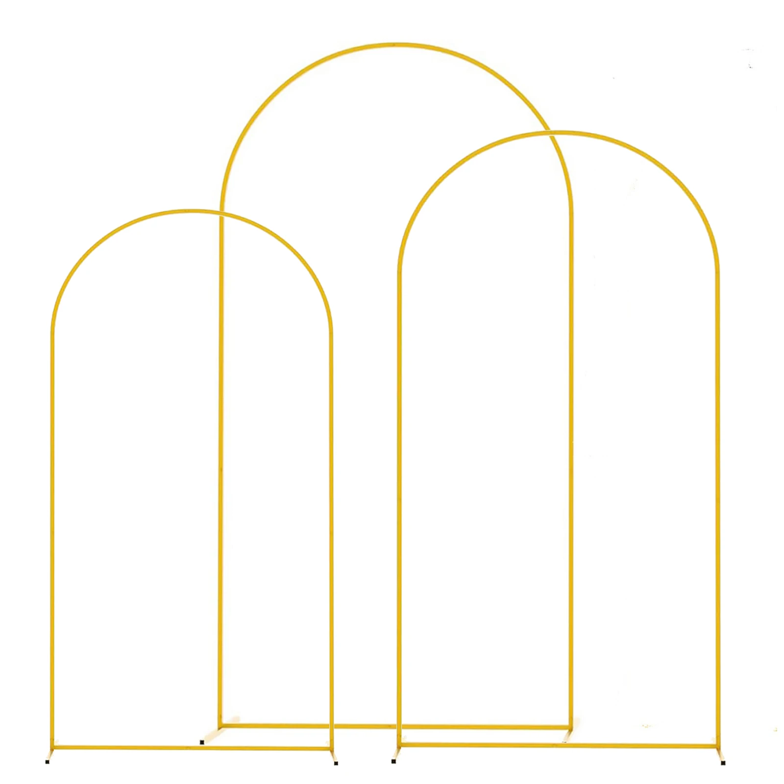 1 Uds. Soporte de arco de boda dorado, arco de globos de decoración de fiesta, soporte de fondo de marco, tamaño 6 pies 6,6 pies 7,2 pies