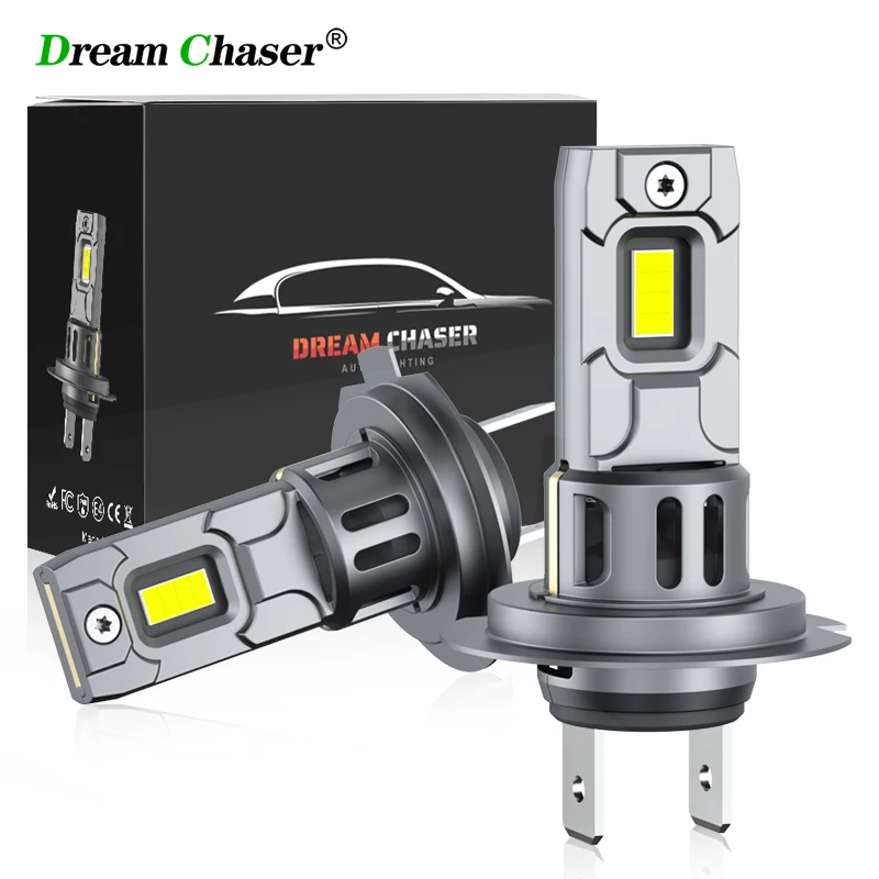 Dream Chaser H7 LED Headlight Bulb Mini Wireless 120W 6500K CSP for Car Headlamp Auto Diode Lamps H7 Turbo Led 12V Automobile