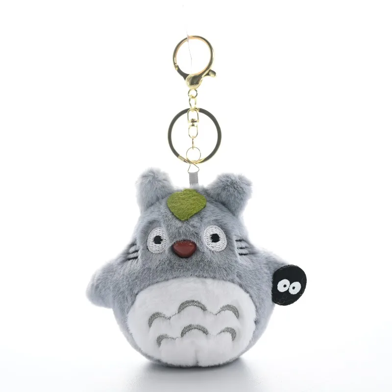 10CM My Neighbor Totoro Cute Cartoon Character Mini Toy Keychain Portable Bag Key Anime Peripheral Ornament Gift view 5