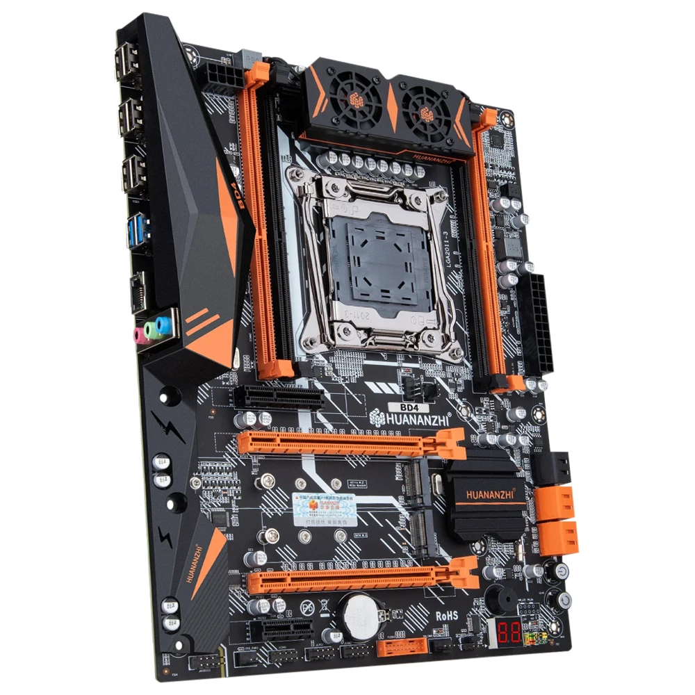 HUANANZHI X99-BD4 Motherboard Supports Intel LGA2011-3 Platform Processor DDR4 4-Channel 2400/2133/1866MHz 128GB Motherboard