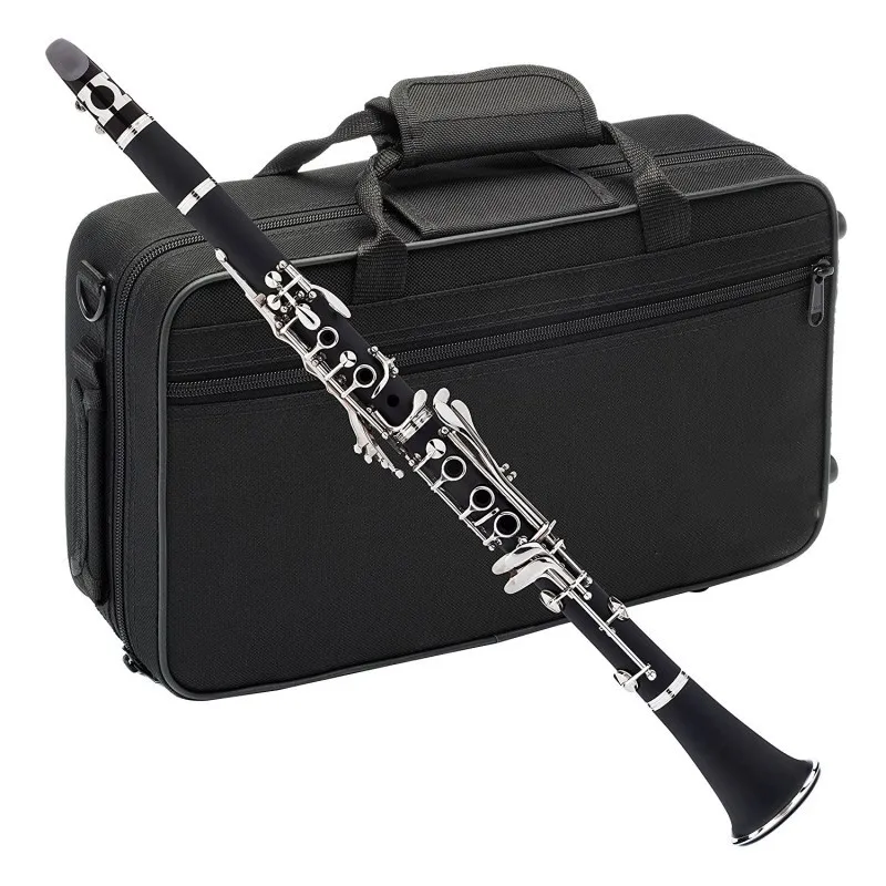 17-Key  Bakelite Clarinet in B Flat Cross-Border Supply with Luggage Tone BB & EB