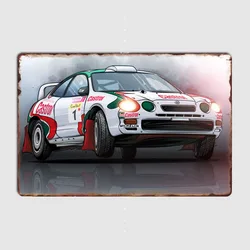 World Rally Championship Celica GTFour ST205 Posters Metal Plaque Poster Home Decorations Classic Tin Sign Room Decor Wall