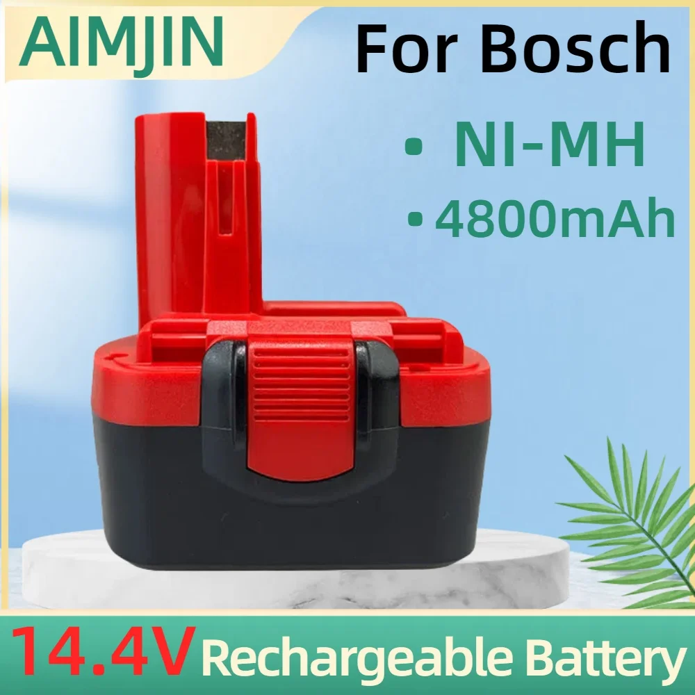 

New 14.4V 4800mAh Rechargeable Battery For Bosch 14.4V Battery 4800mAh BAT038 BAT040 BAT140 BAT159 BAT041 3660K