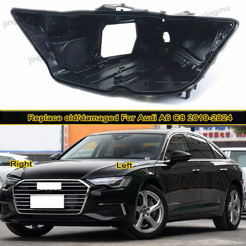 

Auto Headlight Back Shell for Vehicle Models For Audi A6 C8 2019-2024 Car Headlight Base, Rear Headlamp Housing