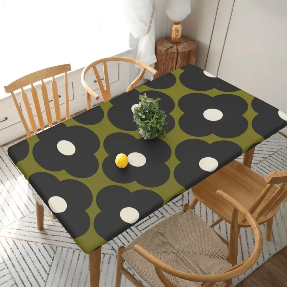 Kiely Orla Multisteam Flowers Customized Rectangular Tablecloth Oilproof Table Cover for Festival Party Decorations Table Cloth