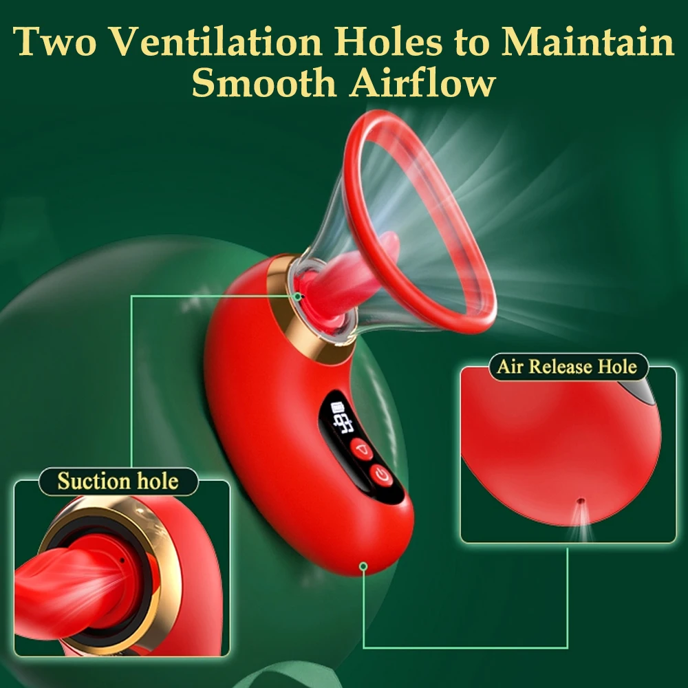 Sucker Tongue Licking Vibrator App Control Female Orgasm Vagina Nipples Clitoris Stimulator Masturbator  Sex Toy for Women image 5