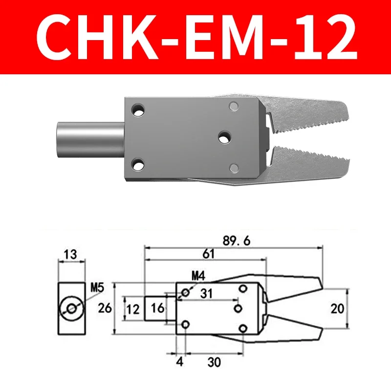 Air Pneumatic Automatic Gripper Clamp CHK Series Robotic Clip Gripper STAR tower water inlet clamp