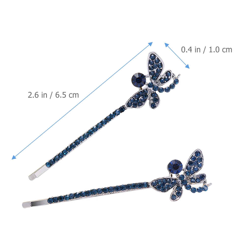 

Rhinestone Hair Clips Butterflies Design Women Girls Lightweight Durable Party Wedding Hair Accessories Bobby Pins For