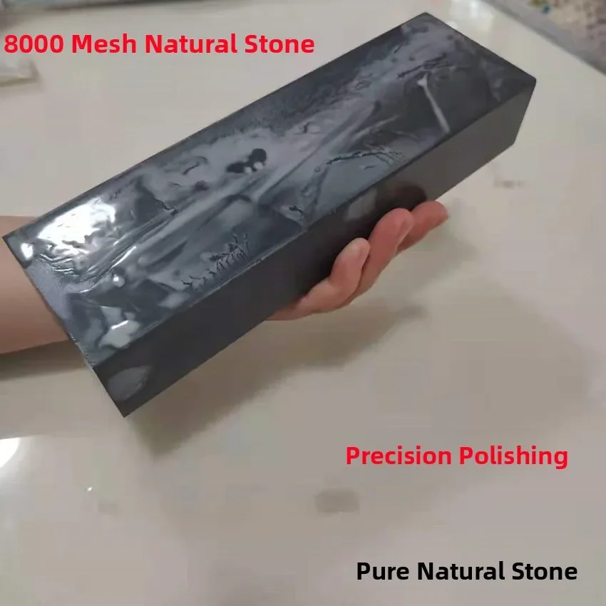 Natural 8000-Mesh Whetstone for Kitchen Knives Fine And Polishing Foot Pedicure Scissors Oil Stone Water Drop Green Sharpening