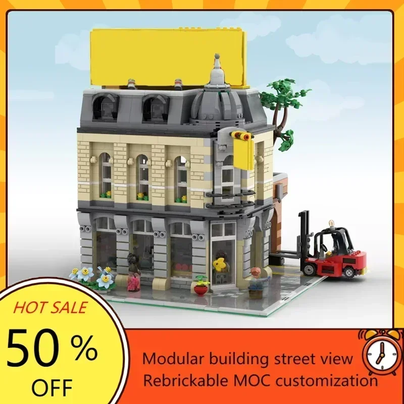 

1115 PCS Corner Store Modular MOC Creative Street View Custom Puzzle Architecture DIY Assembly Model Birthday Toy Gift