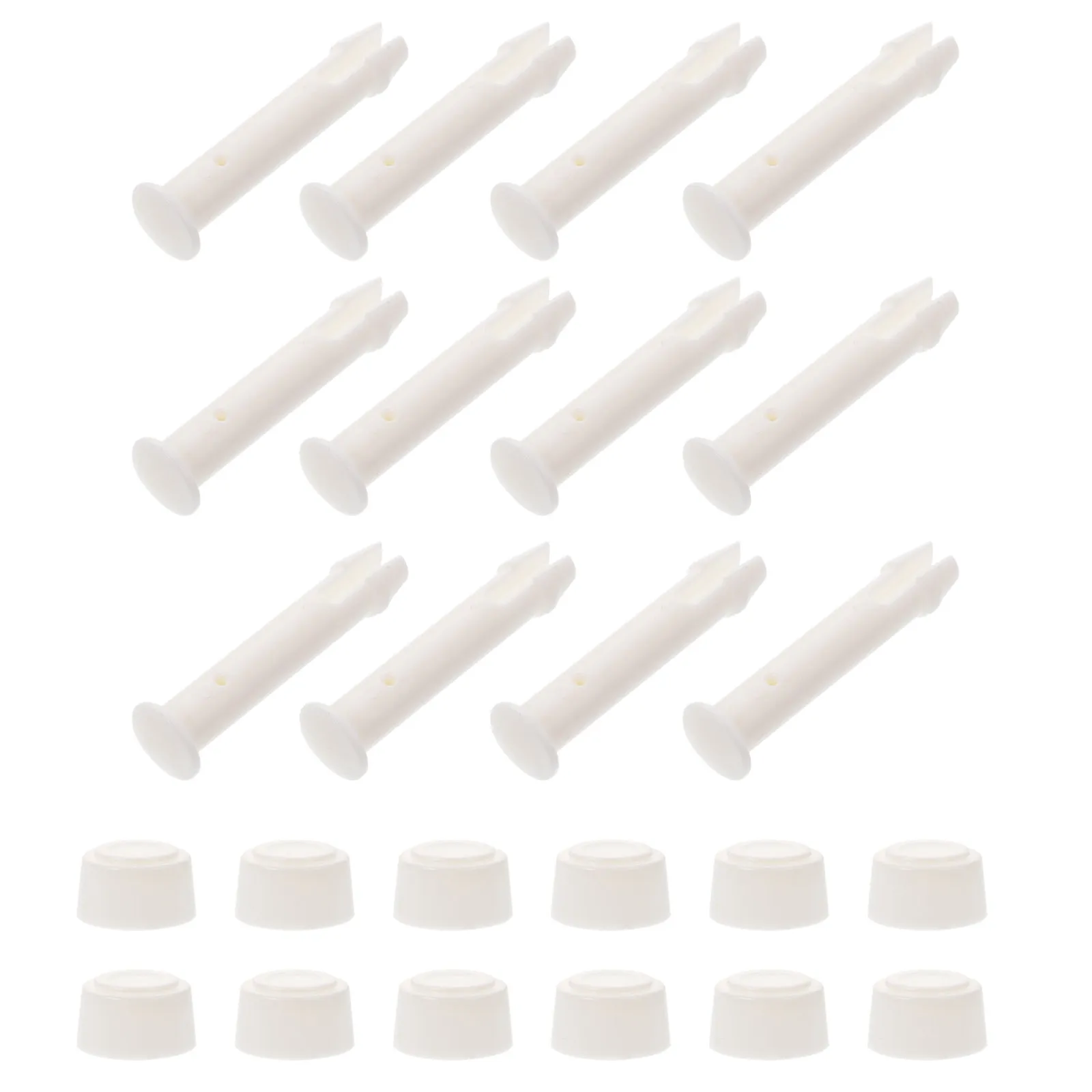 12pcs Pool Joint Pins with Caps – Plastic Replacement Fittings for Framed Swimming Pools