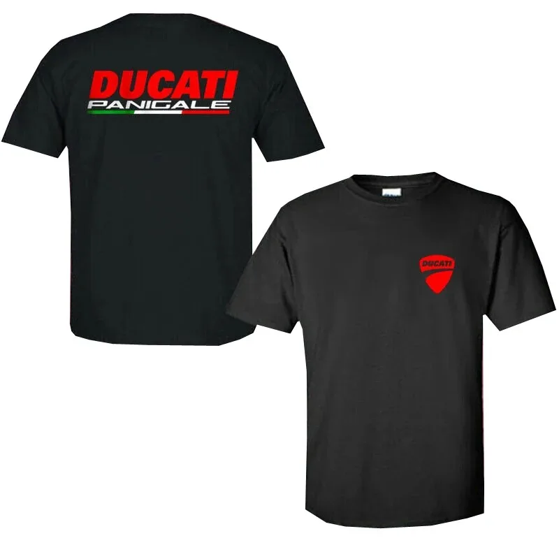 2026 New Men Ducati Corse Racing Men's T-shirt Motorcycle Biker Short Sleeve Tee Breathable Casual Sports Crew Neck Summer Tops
