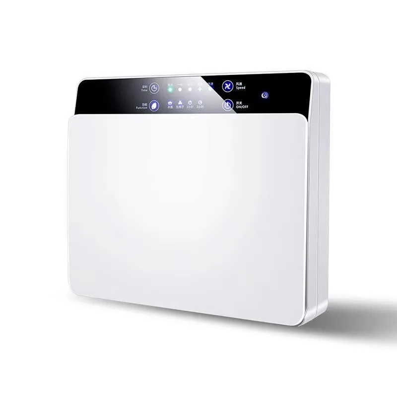 Activated Carbon HEPA Filter UV Desktop Wall Mounted Air Purifier for Home