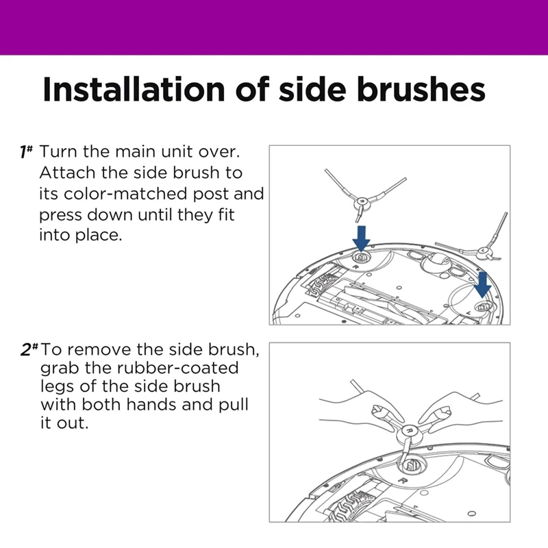 Accessoires de rechange pour aspirateur robot Eureka E10s, brosse latérale, tampons de vadrouille Hepa Pound