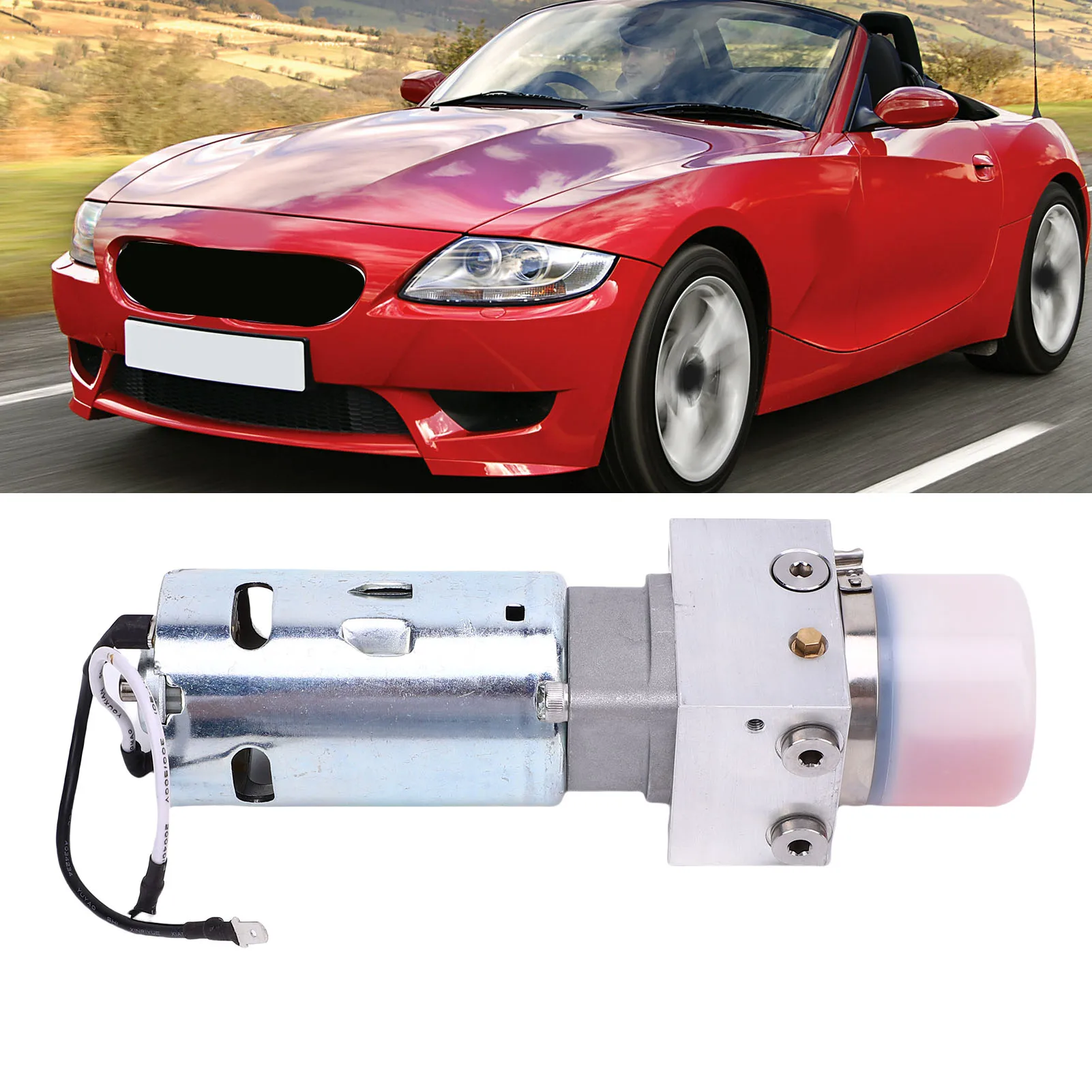 Convertible Top Hydraulic Pump Motor Replacement for Z4 E85 2003-2008 Car 54347193448 Roof Accessories Hydraulic Roof Pump Motor