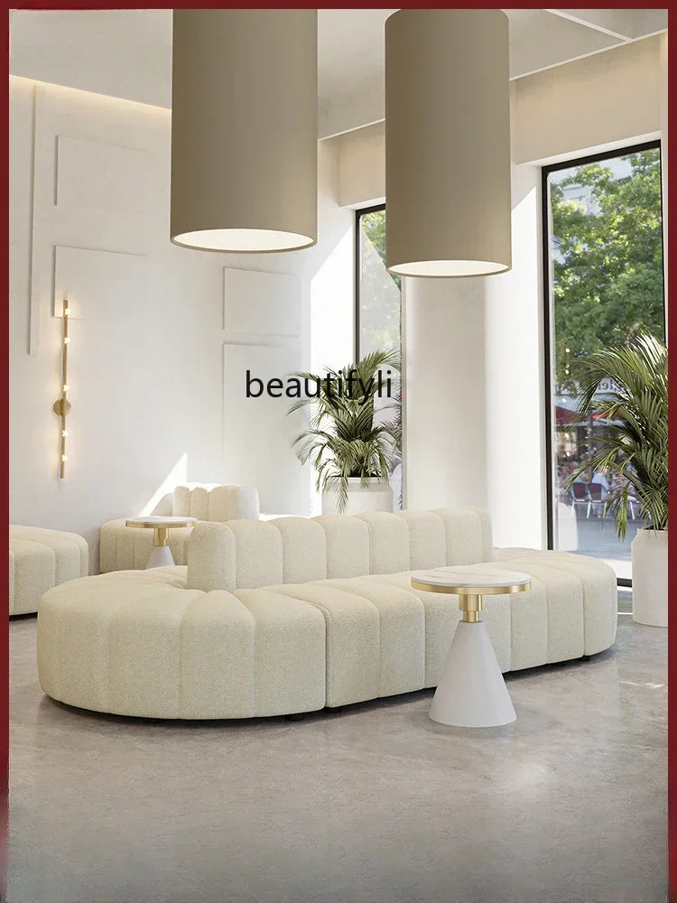 

smt03 Special-Shaped Double-Sided Sofa Beauty Salon Medical Beauty Reception Leisure round Card Holder
