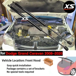 Hood Struts Kit for Dodge Grand Caravan 2008-2020 Ram C/V Tradesman Front Bonnet Lift Support Damper Pistons Rod Shock Absorber