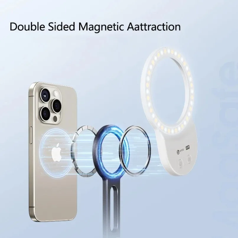 

Складной магнитный штатив-держатель для телефона с креплением Arca Cold Shoe, универсальный держатель для iPhone 17, 16, 15, XIAOMI, Magsafe, настольная подставка-рукоятка