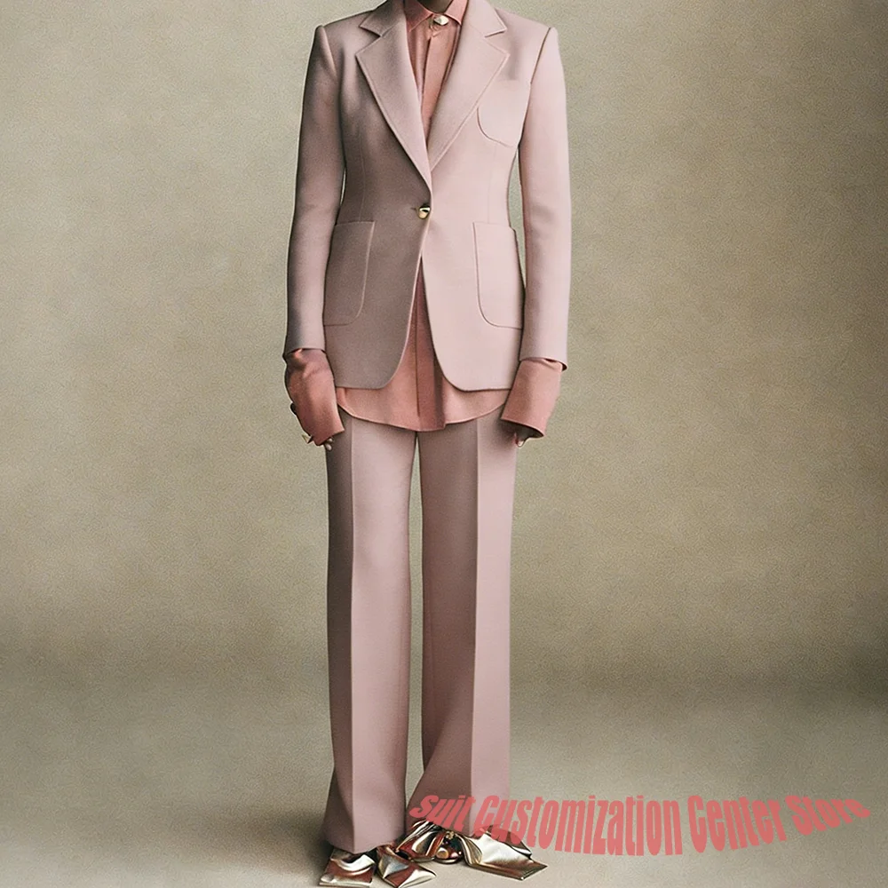 

Великолепная женская одежда, комплект из двух предметов (куртка + брюки), элегантный индивидуальный пиджак для официальной вечеринки, повседневная офисная верхняя одежда