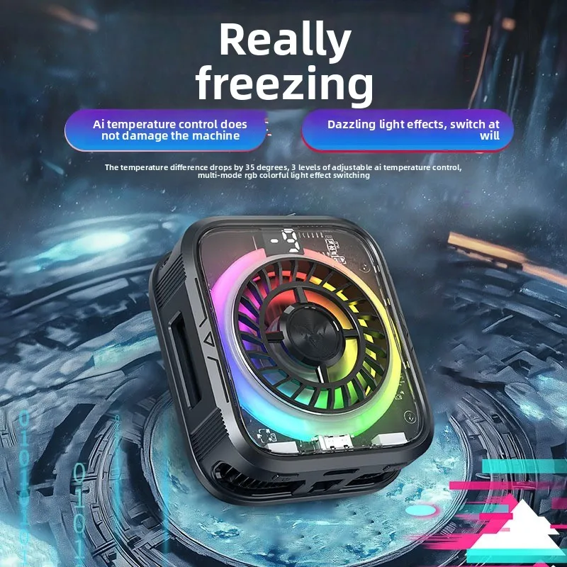 Fast Cooling Magnetic/Clip Semiconductor Mobile Phone Refrigerator Cooler Radiator Powerful Game Cooler for Live Streaming