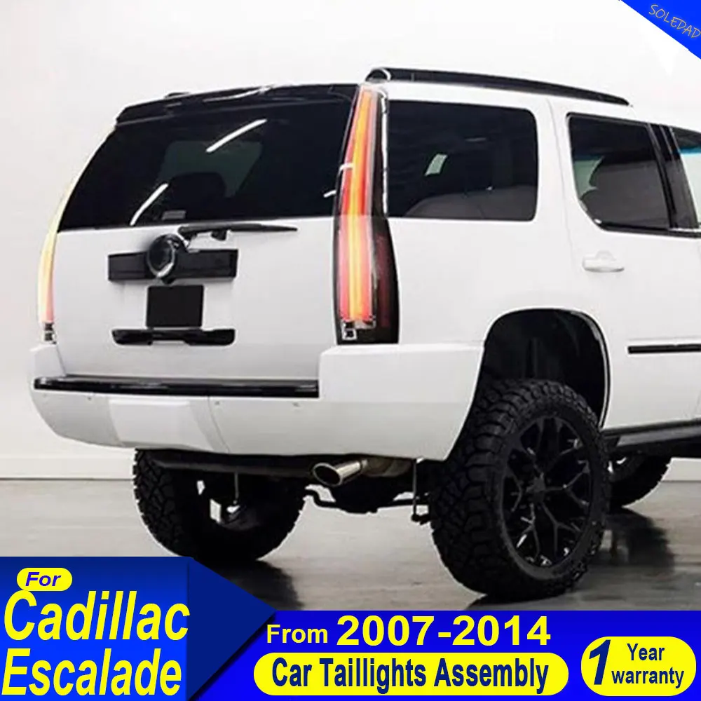 For Cadillac Escalade 2007 2008 2009 2010 2011 2012 2013 2014 Rear Lamp Assembly DRL Signal Brake Car Tail Lights Plug And Play