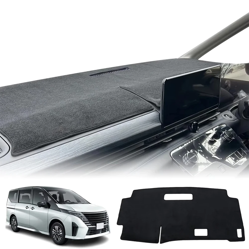 Car Dashboard Cover Pad For Nissan Serena C28 2023-2026 Sunshade Protector Anti-UV Dash Mats Non-slip Pads Interior Accessories
