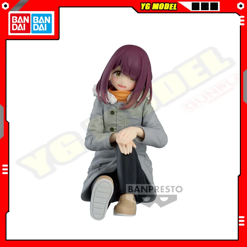 BANDAI Laid-Back Camp Ayano Toki Action Figures Model BANPRESTO Amusement Figures Friends Who Hold Pens! Original