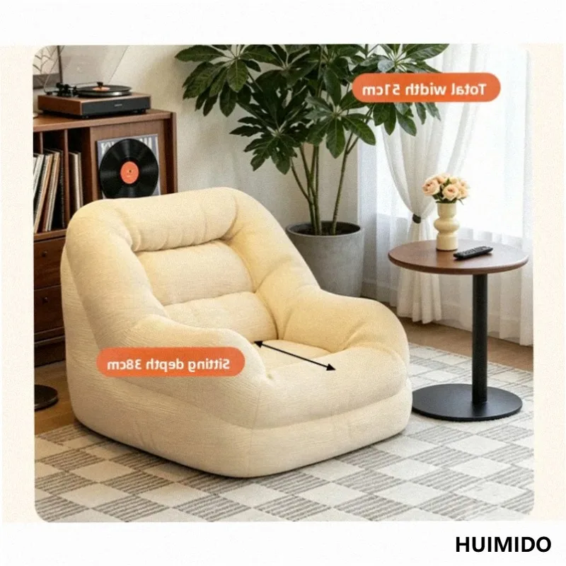 Lazy sofa reclining and sleeping state subsidized single nest chair living room leisure chair bedroom small sofa tatami