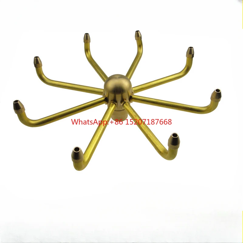 

All-copper crab claw orchid nozzle windmill rotating nozzle automatic rotating flower orchid feng shui car landscape fountain