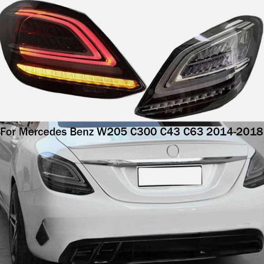 

1 Pair Quality Car LED Tail Lights Rear Lamp For Mercedes Benz W205 C300 C43 C63 2014-2018 Right left Turn Signal Brake Light