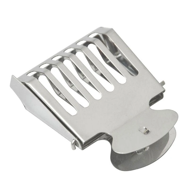 E28F 2Pcs Stainless Steel Beekeeping Queen Bee Catcher Cage Marking Clip Beekeeper Ap