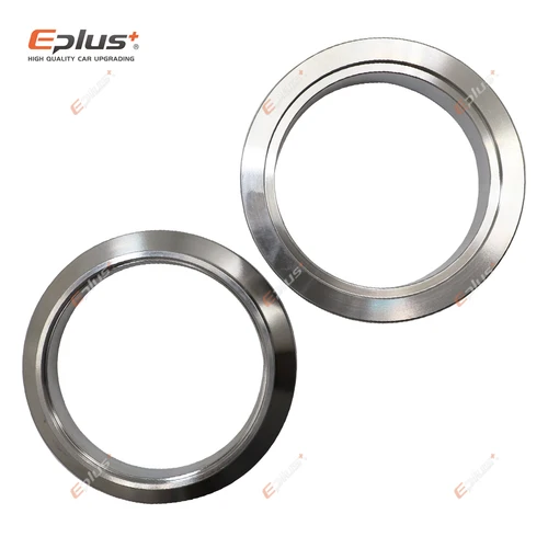 EPLUS-tubo de escape Universal para coche, turbina en forma de V, Kits de brida macho y hembra, accesorios de modificación de coche de acero inoxidable 304