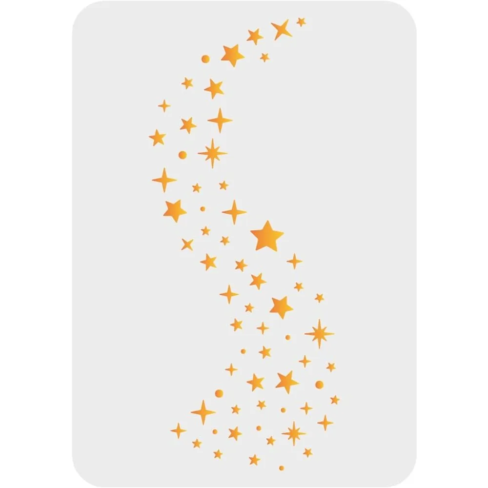 Stars Stencils 11.7x8.3 inch Galaxy Stencils Plastic Twinkle Star Stencils Templates Reusable Stars Pattern Stencils DIY Stars