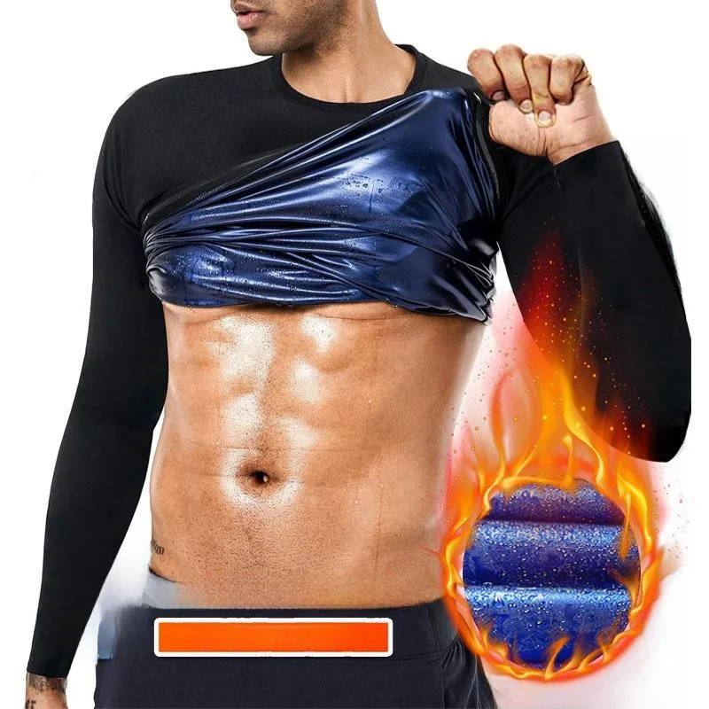men's-sauna-sweat-sport-vest-long-sve-eight-sleeve-home-comfortable-breathable-sweat-absorbent-eco-friendly-clothing