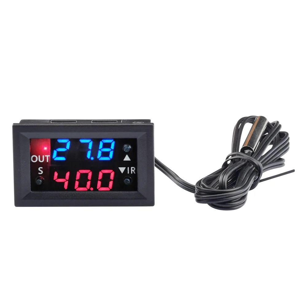 Digital Temperature Control 12V Temperature Controller Regulator 20A LED Display Thermostat With Heat/Cooling Control Instrument