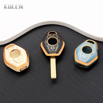 Caso da tampa da chave remota do carro TPU, Keychain Keyless Holder, Shell Fob para BMW Série 7, X3, X5, Z3, Z4, 3, 5, E38, E39, E46, E83, M5, 325i, Moda