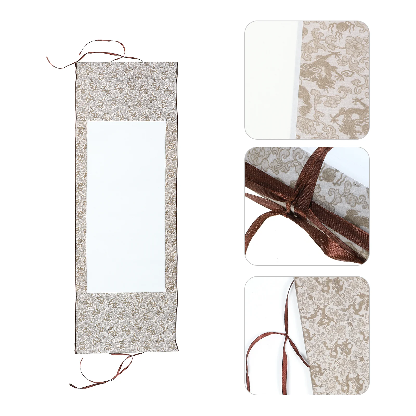 Chinese Calligraphy Paper Blank Hanging Scrolls Premium Rice Paper Lightweight Portable Drawing Painting Scroll Calligraphy