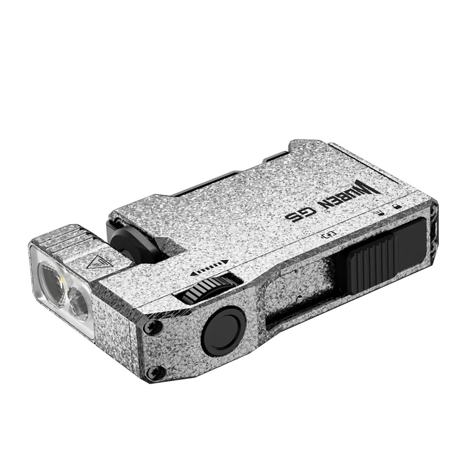 WUBEN G5 USB C ricaricabile piccola torcia a LED con regolazione continua tascabile EDC torcia luci rotazione di 180 gradi lanterna regalo RGB