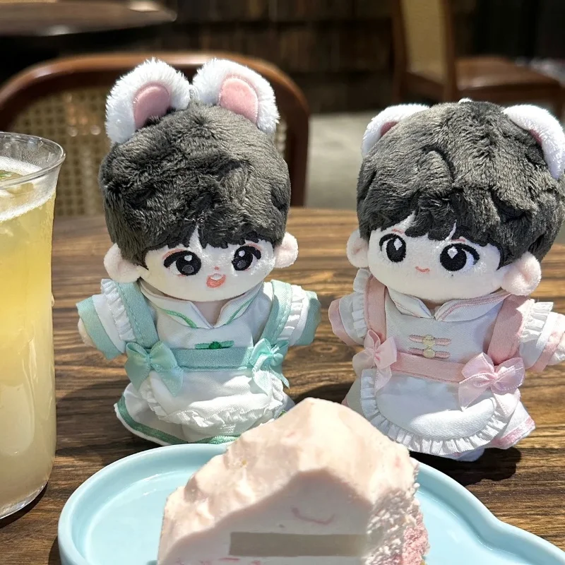 

Новая горячая кукла 10 см, одежда в китайском стиле, Hanfu, благоприятный облачный узор, древний костюм, одежда для кукол-идолов, аксессуары, игрушки