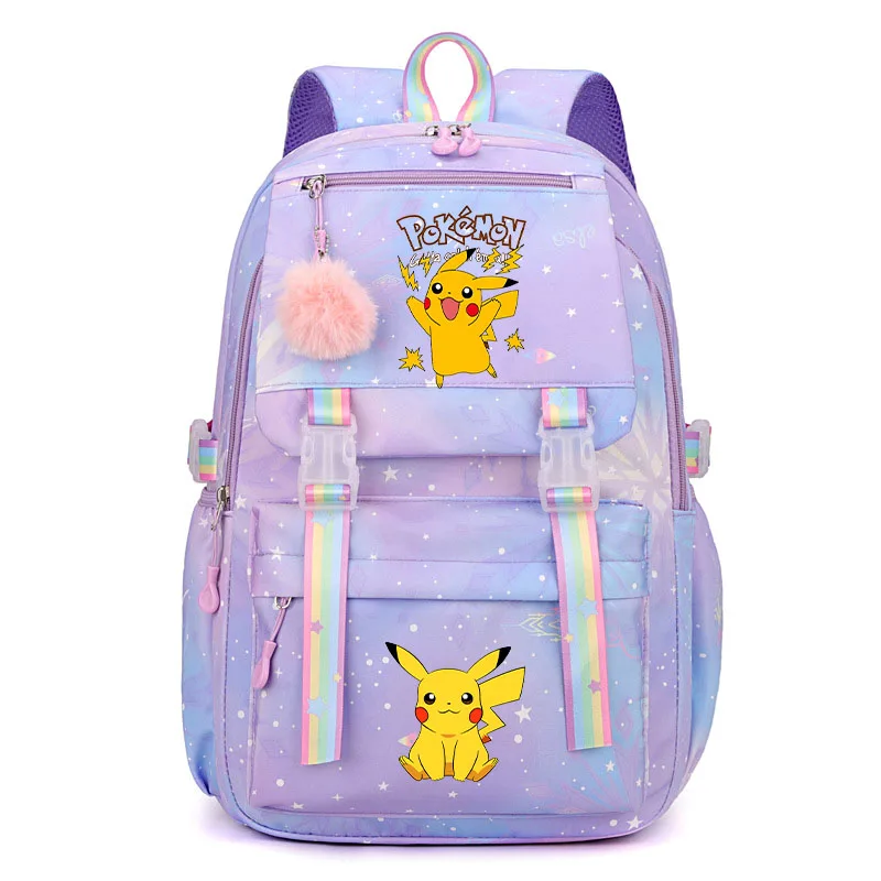 Afbeelding 3: Anime Pikachu Charmander Cartoon Boekentas Pokemon Rugzak Kinderen Cadeau voor Tiener Student Terug Naar School Rugzak Gir