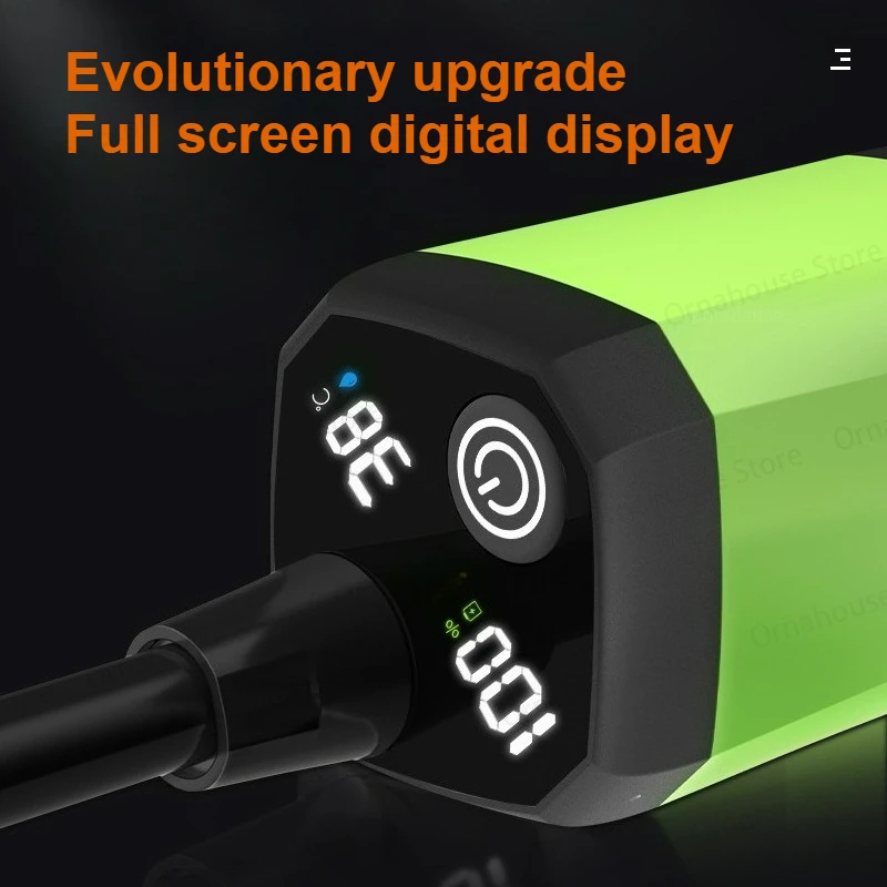 Portable Shower for Camping 9000mAh  LED Display Screen Rechargeable Mobile Outdoor Simple Electric Mobile Shower Set