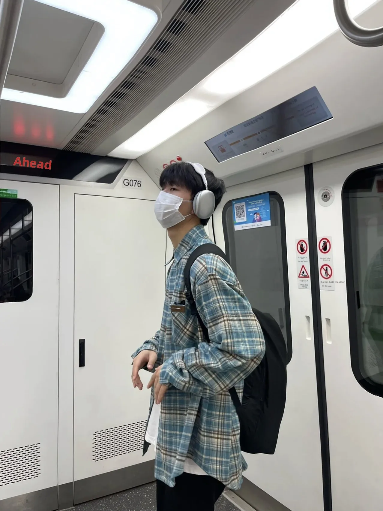 

Retro American Blue Plaid irt Loose Casual ex Spring Autumn Trendy Brand Versatile Outerwear for Youth Wear