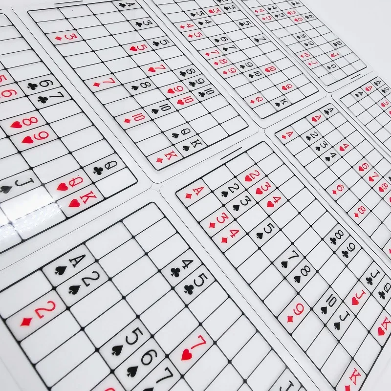 Ensemble de cartes de Perspective-tour de magie de mentalisme pour la télévision et les illusions de chiffres manquants tours de magie de magicien