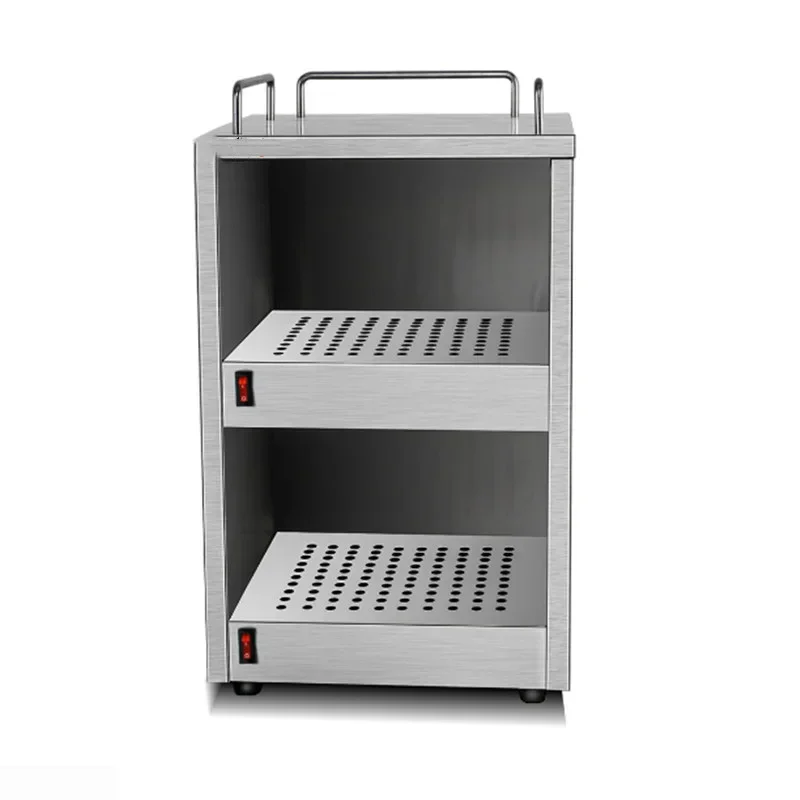&Stainless Steel Double-Layer Cup Warmer, Commercial Electric Cup Warmer, Coffee Cup Display Cabinet, Kitchenware